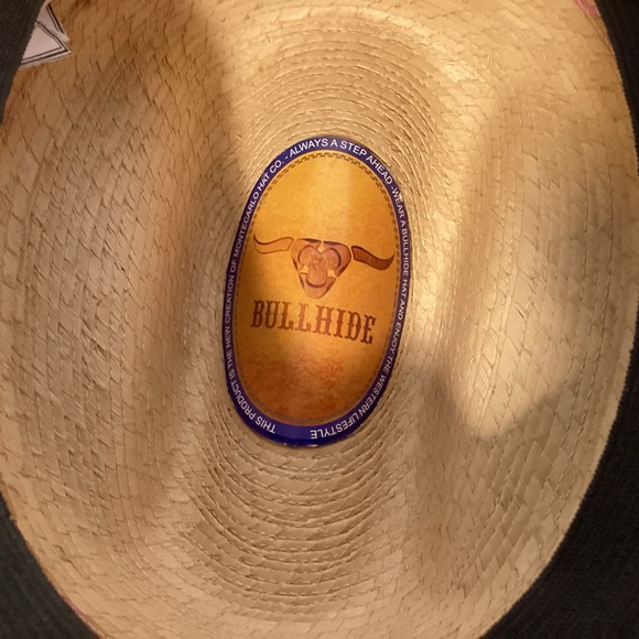 Women’s Bullhide Candy Kisses Cowboy Hat Natural color with Pink  Highlights - Picture 8 of 11